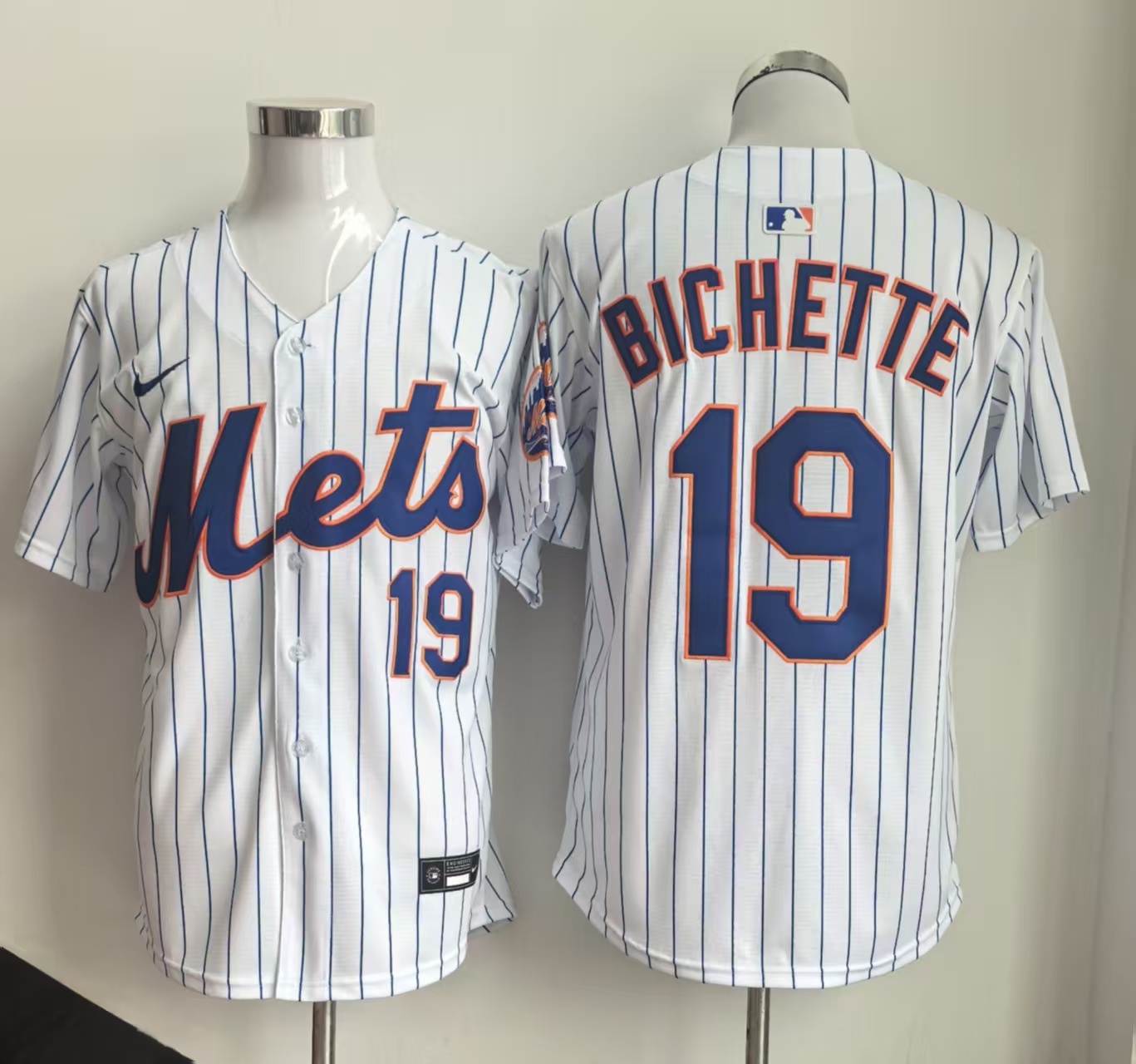 Men's White New York Mets #19 Bo Bichette 2026 Home Limited Stitched Baseball Jersey